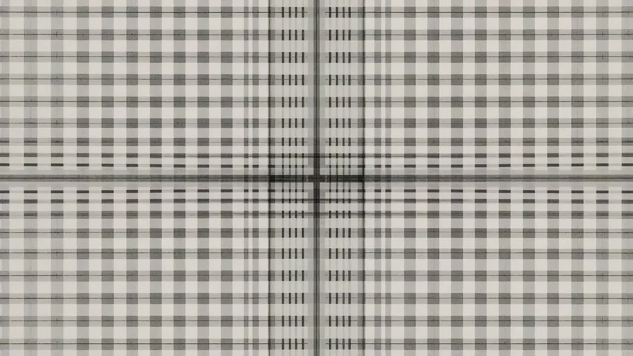 Moving frames showing black-white grid shifting tone and subpixel shift in macro with central cross
