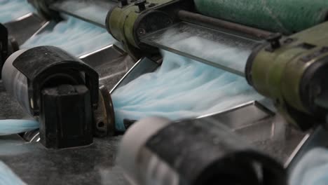 máquina de tejer industrial para la producción de hilos de algodón