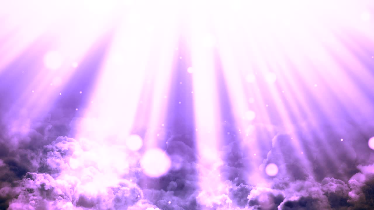 하늘의 신성한 영광의 광선