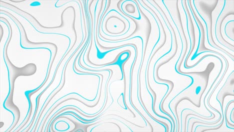 patrón ondulado líquido azul y gris animación de video abstracta