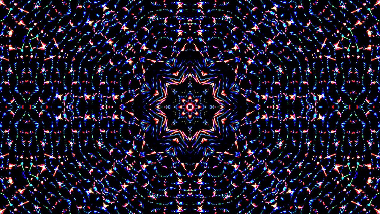 colorful lines glowing waves shape background kaleidoscope abstract