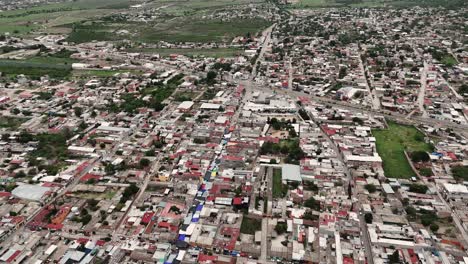aerial view of a sprawling urban landscape with dense residential areas