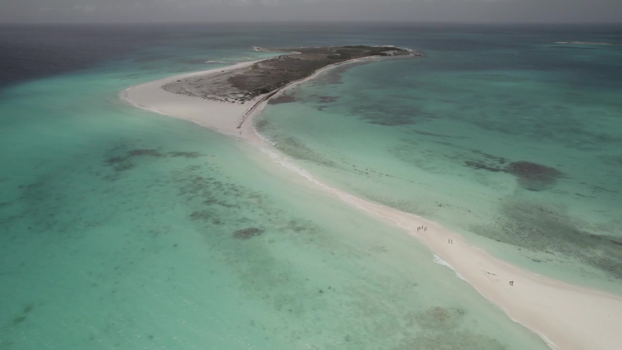 Luftfoto af den caribiske paradisø Cayo de Agua, Venezuela