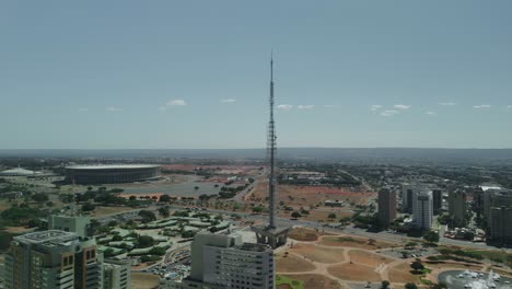 around of tv tower in brasilia, brazil