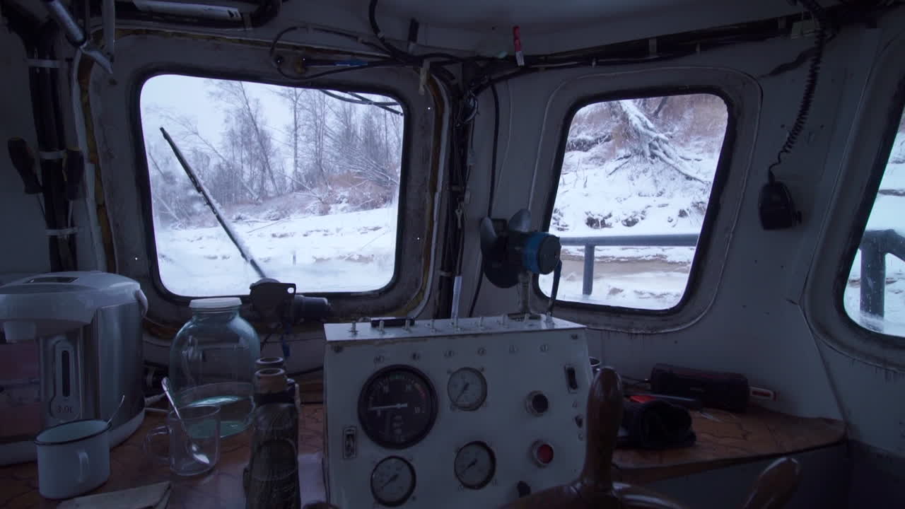 Boat Interior in Winter