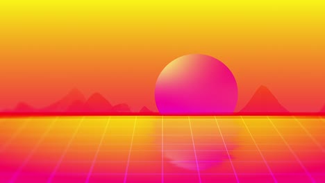 retro 80s background - 4k resolution - loopable stock video