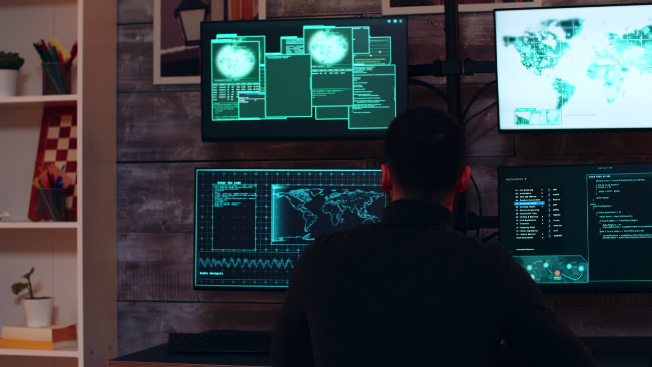 Dangerous hooded hacker and her partner