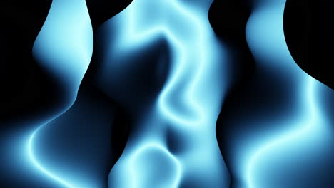 elegante diseño abstracto negro y azul con líneas y formas curvas
