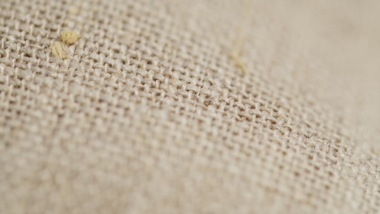 Close-up of Linen Fabric Texture