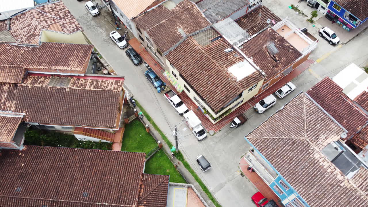 Authentic Street View: Following a Tuk Tuk through a Vibrant Colombian Town.