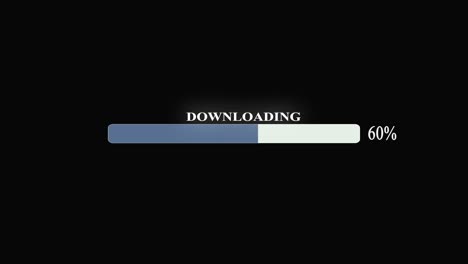 animation of futuristic loading transfer download 0-100