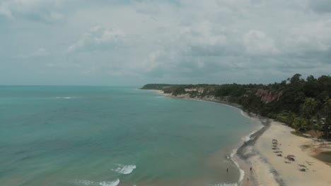 praia do espelho imágenes de drones 4k sol playa de espejo bahia caraiva brasil río porto seguro