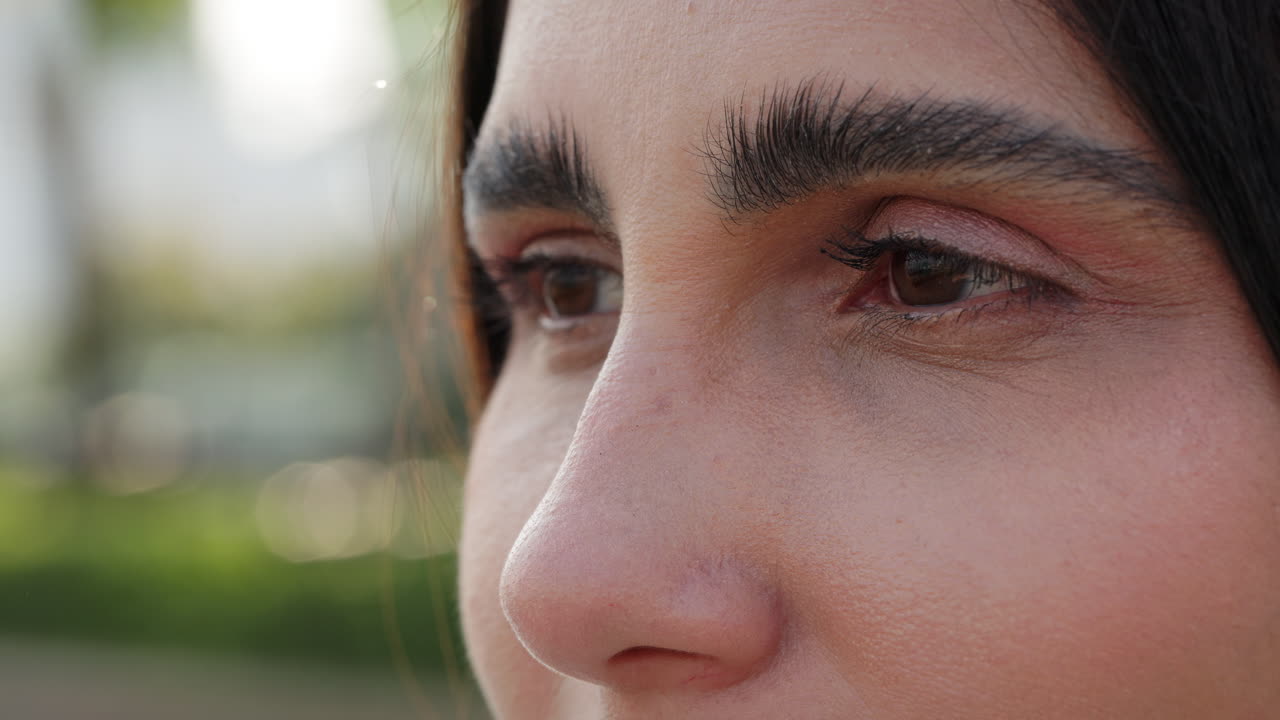 Close-up of a woman's face