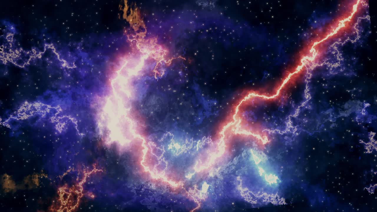 Vídeo en 4K de un bucle de nebulosa espacial con fondo de estrellas en movimiento, fondo espacial, nubes de nebulosa, campo de estrellas exterior