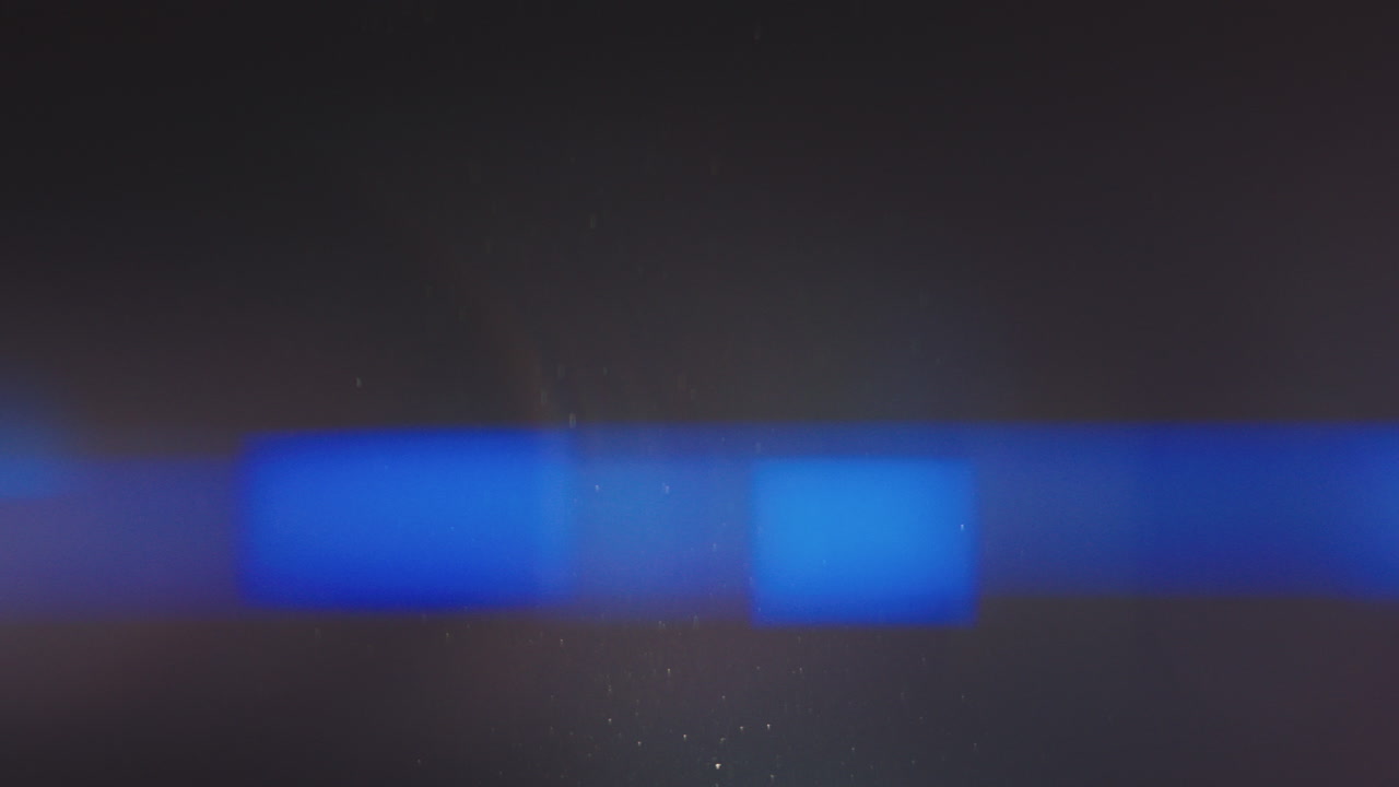 추상적인 렌즈 플레어와 파란 빛