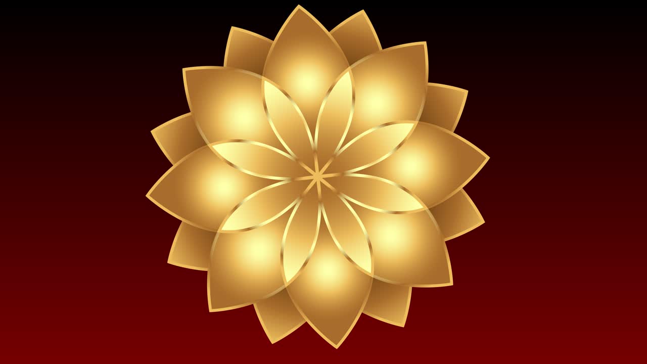 ramadán fondo islámico - 4k ramadán islámico - formas geométricas - (loopable) - flor de loto - forma giratoria