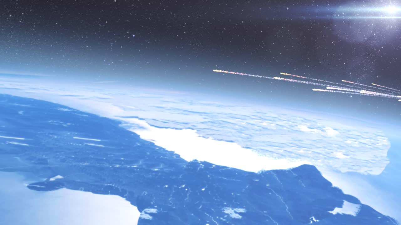 지구는 운석 폭우를 겪고 있습니다.