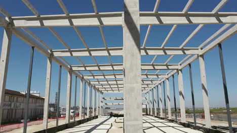 concrete building framework under construction