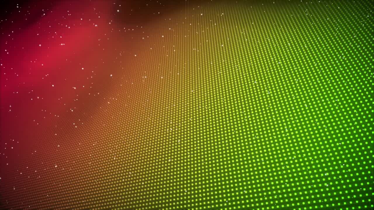 animación de la nieve cayendo sobre un fondo verde