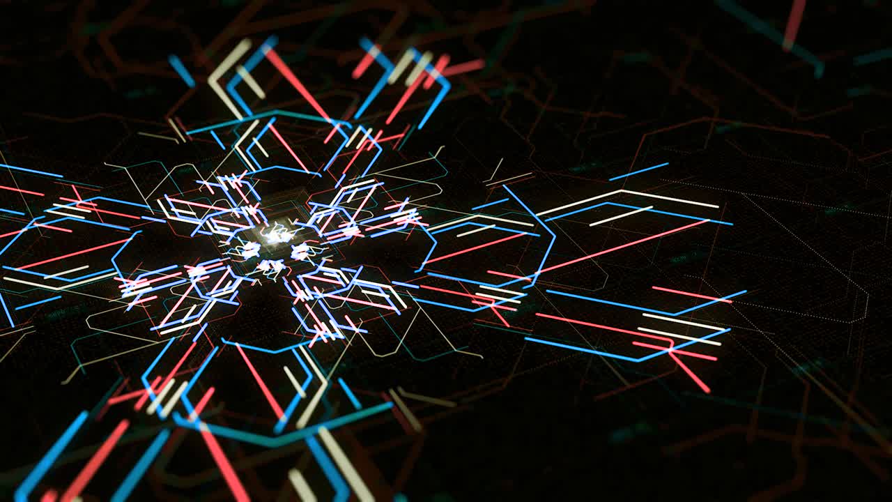 arte de circuitos digitales abstractos