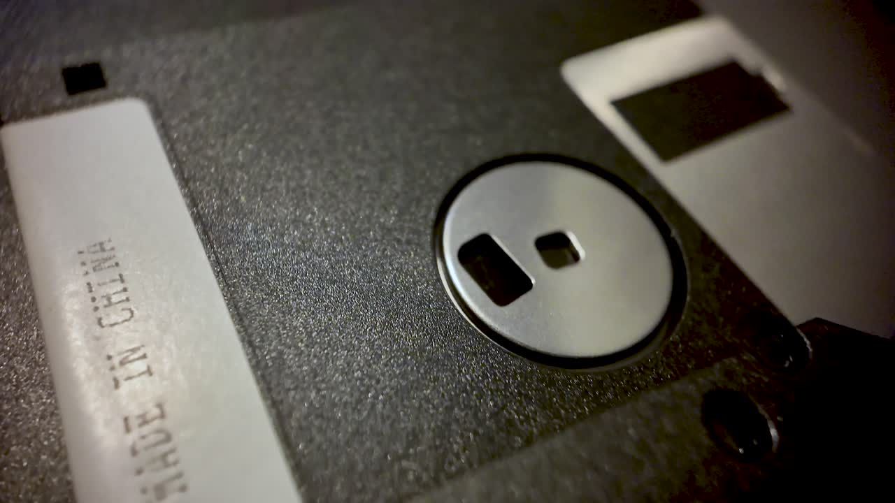 Vintage data storage media captured in a close, textured shot for retro computing themes