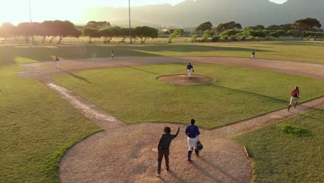 Baseballspieler-In-Einem-Spiel