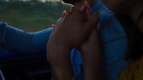 Young-couple-on-a-road-trip-in-their-pick-up-truck