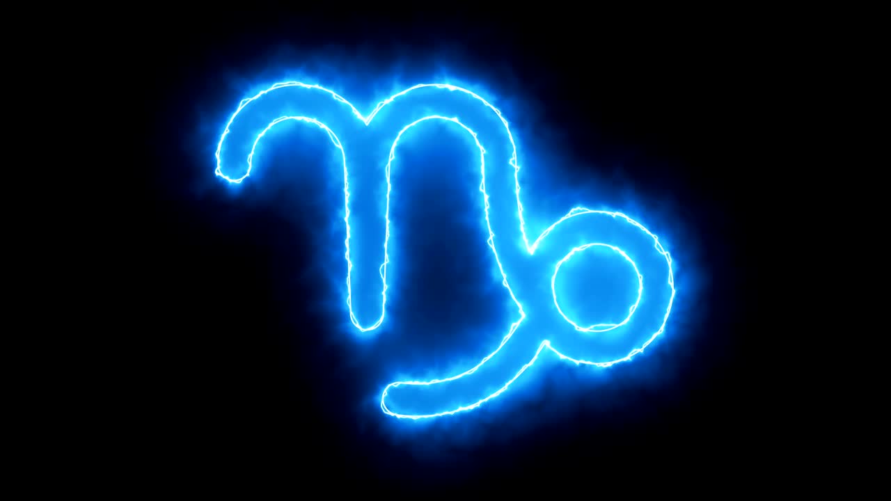 renderización en 3d del símbolo del zodiaco. fondo digital