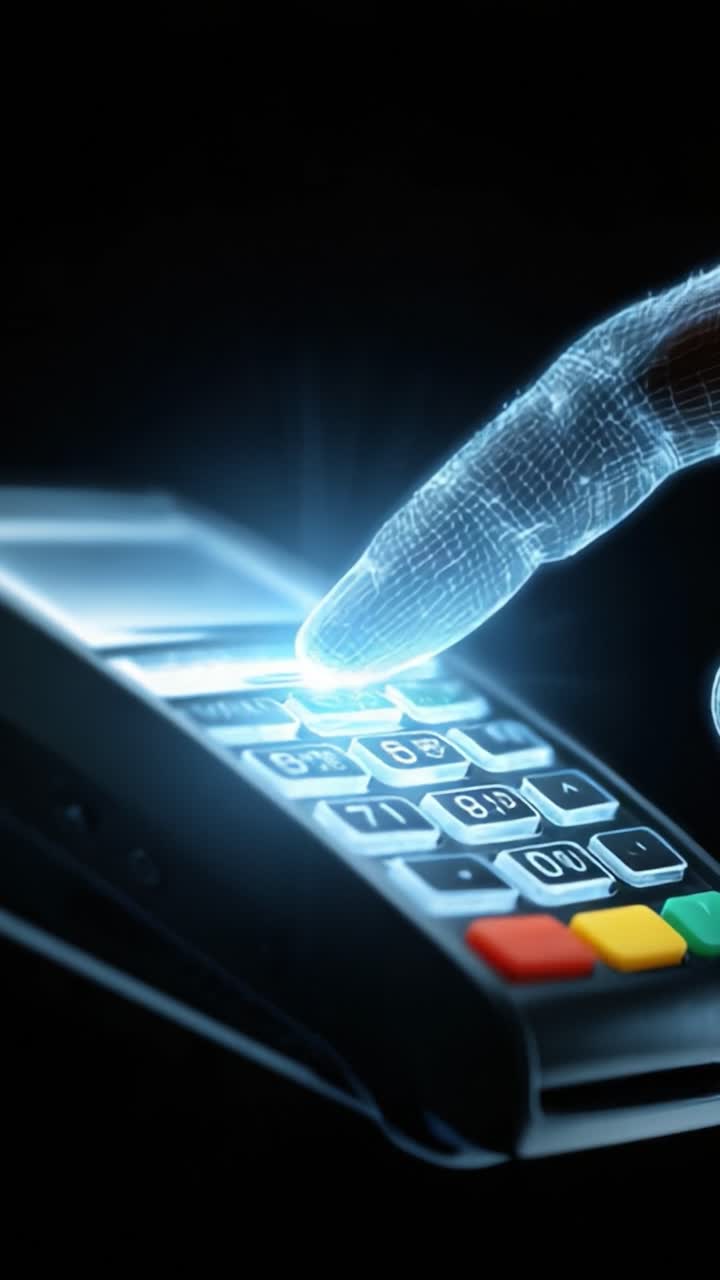 A Close-Up View of a Hand Interacting with a Digital Payment Terminal, Highlighting Modern Technology in Financial Transactions and Payment Solutions for Secure Experiences