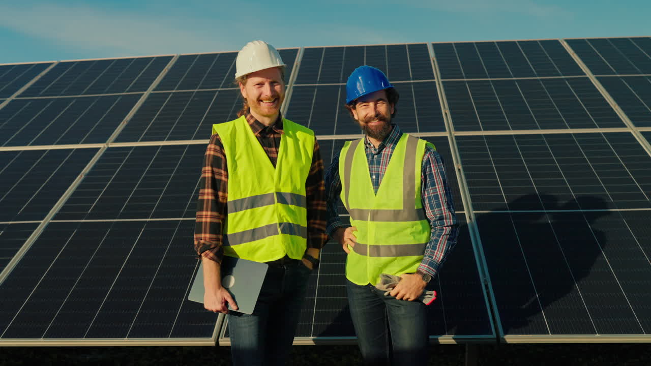 Engineers Installing Solar Panels