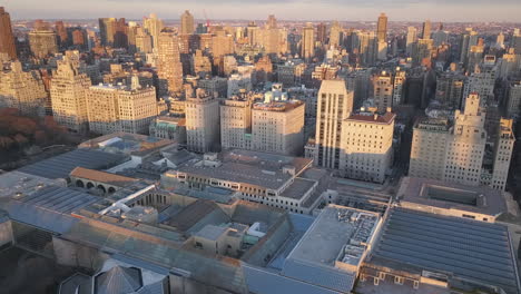 Un-Buen-Día-De-Atardecer-Con-Mi-Dron-En-Central-Park-En-El-Parque-Más-Grande-De-La-Ciudad-De-Nueva-York