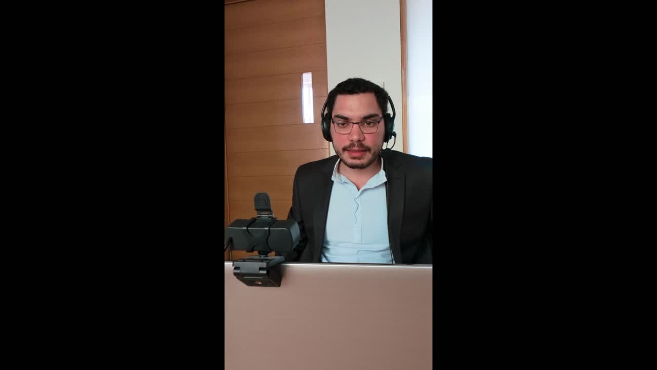 Professional Man Working Remotely from Home