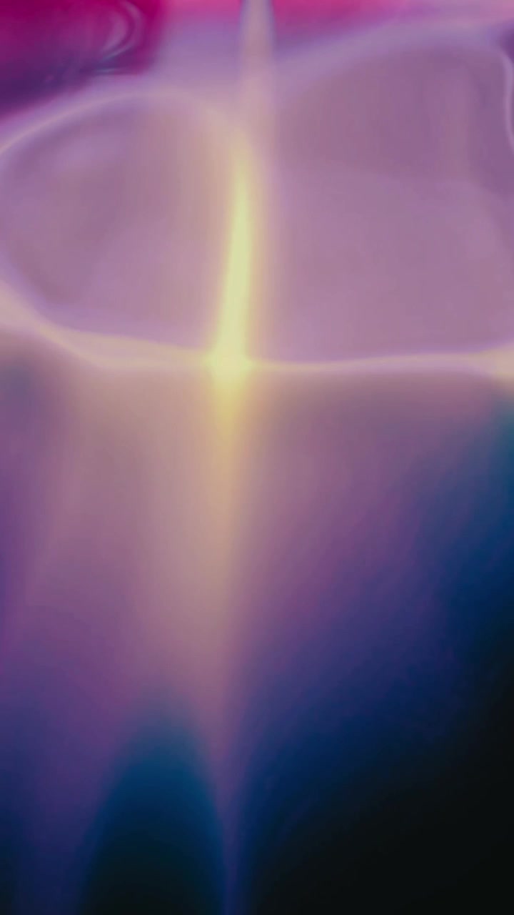 Abstract Liquid Light Reflections with Vibrant Purple, Blue, and Yellow Hues