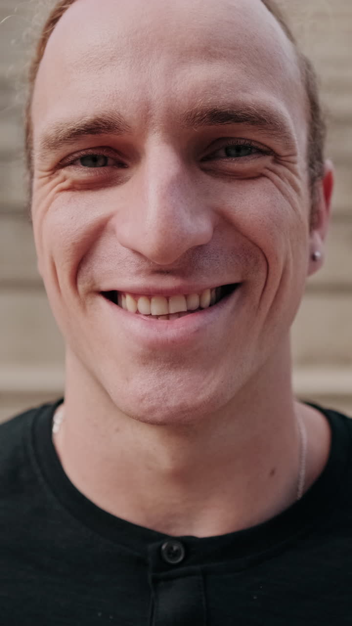 Portrait of handsome European boy, male student with his friends in the