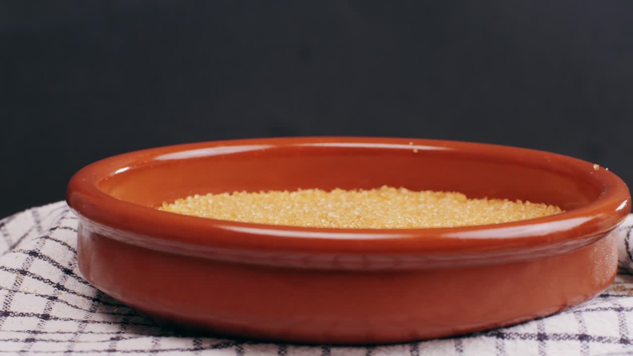 Spanish traditional food, catalonian dessert, crema catalana, catalan cream, spanish dessert close up, cooking.