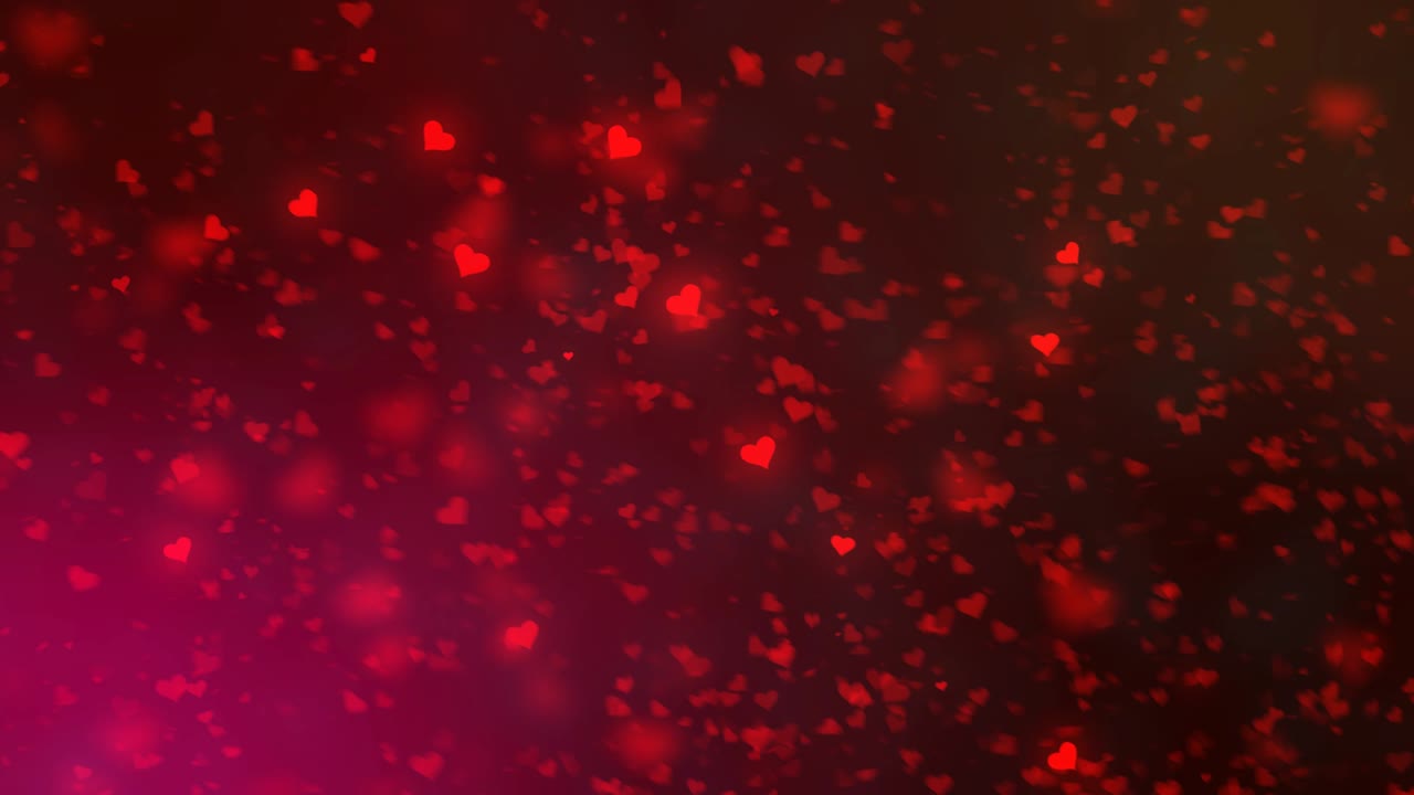 corazones en el viento - amor y día de san valentín tema movimiento de fondo animación