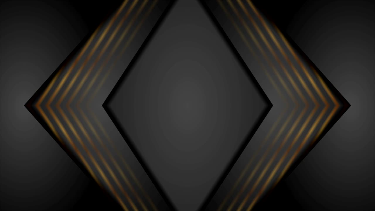 abstractas flechas negras y de bronce animación de video