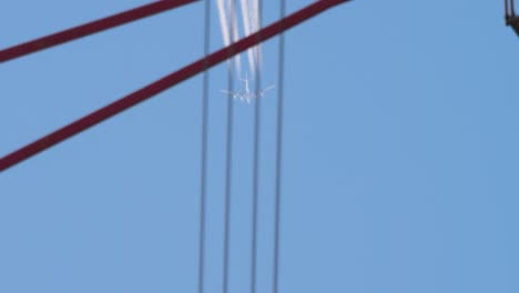four-engine aircraft at flight level