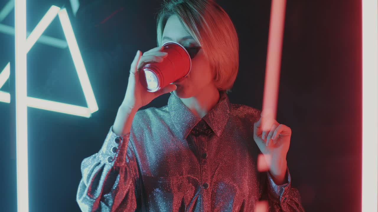 Woman Enjoying a Night Out