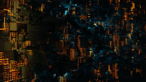 abstracto de alta tecnología animado 3d futurista de grandes datos de fondo digital