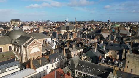 rennes old town with historic buildings, france