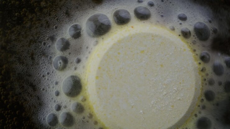 Bath Bomb Dissolving in Water