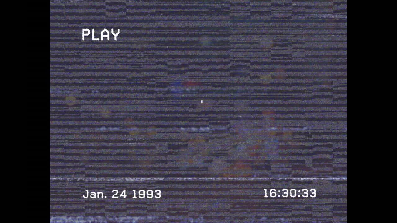Animation of interference over data processing on red background