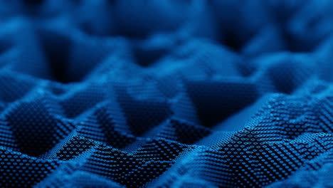 stylized 3d voxel cubes. wavy blue liquid looping background animation 1