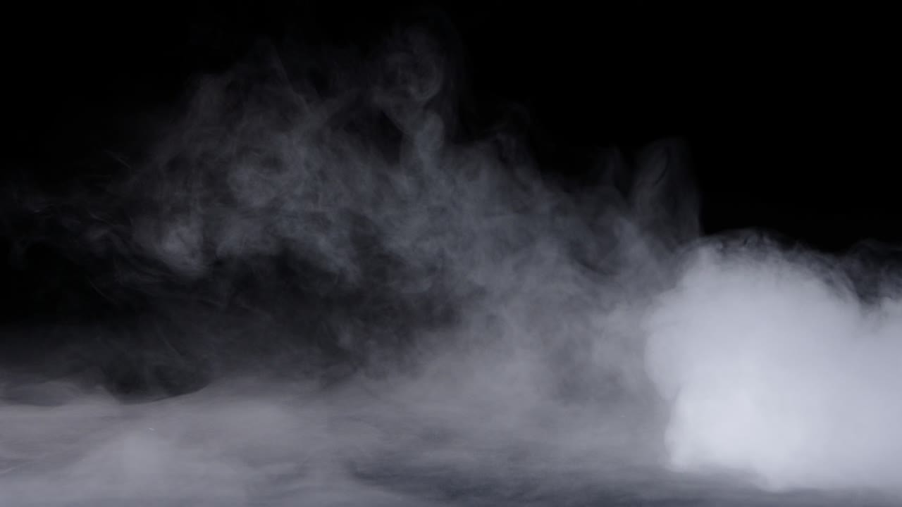 현실적인 건조 얼음 연기 구름 안개