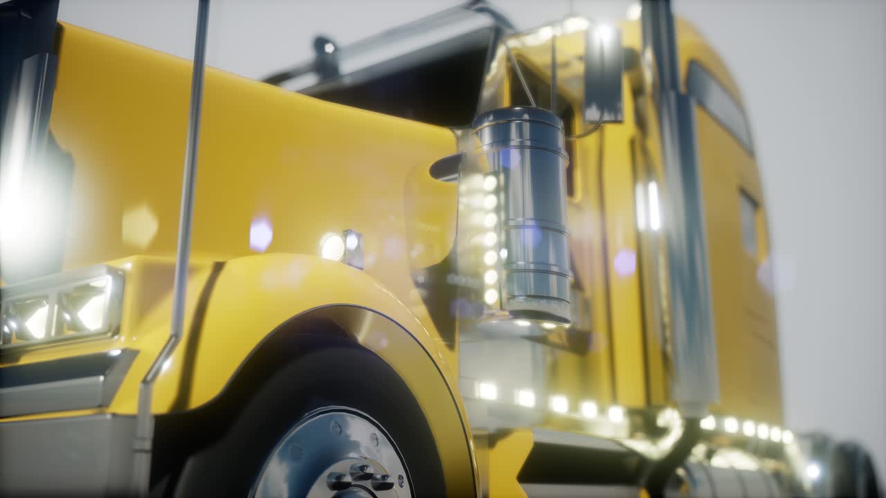 밝은 미국 트럭 트랙