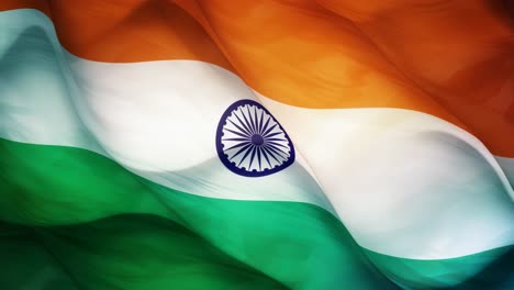 dynamic video concept of the indian flag waving video. live desktop wallpaper
