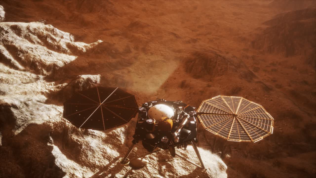 La sonda Insight su Marte esplora la superficie del pianeta rosso