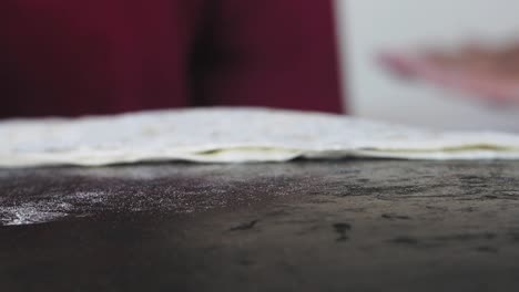 preparing turkish flatbread