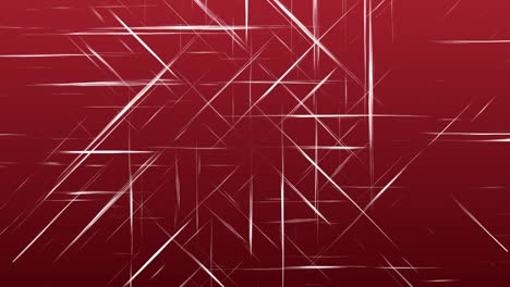 abstract square background white line animation moving slow on red background. 4k art concept.